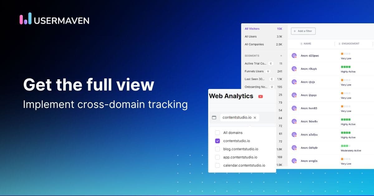 Discovering user journeys with cross-domain tracking