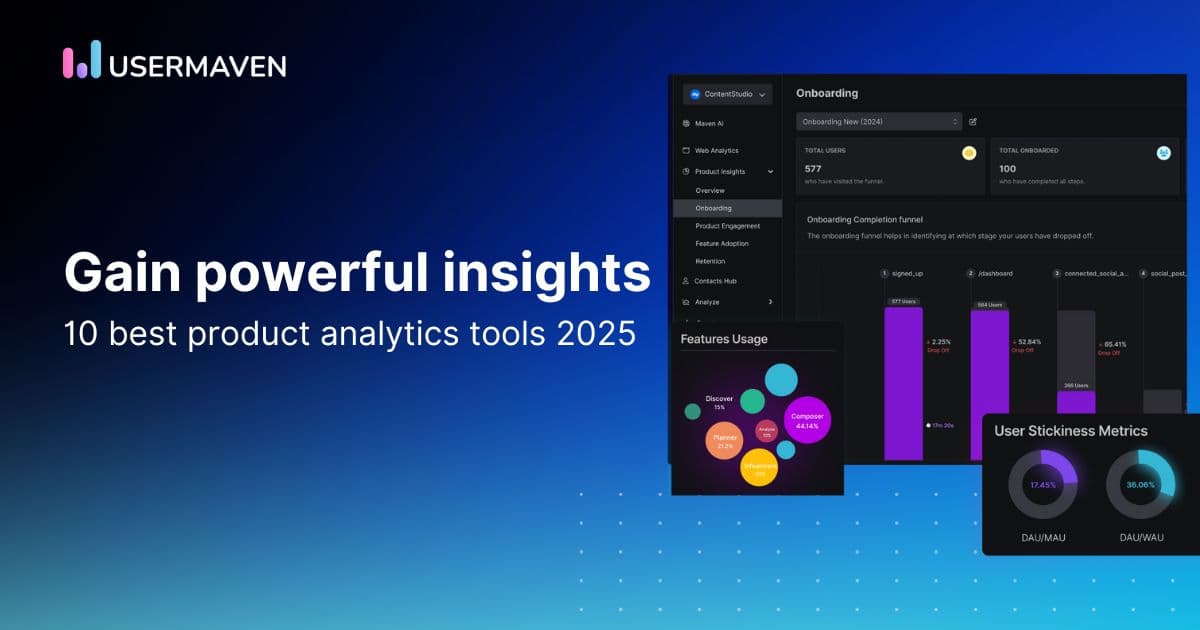 10 best product analytics tools for 2025