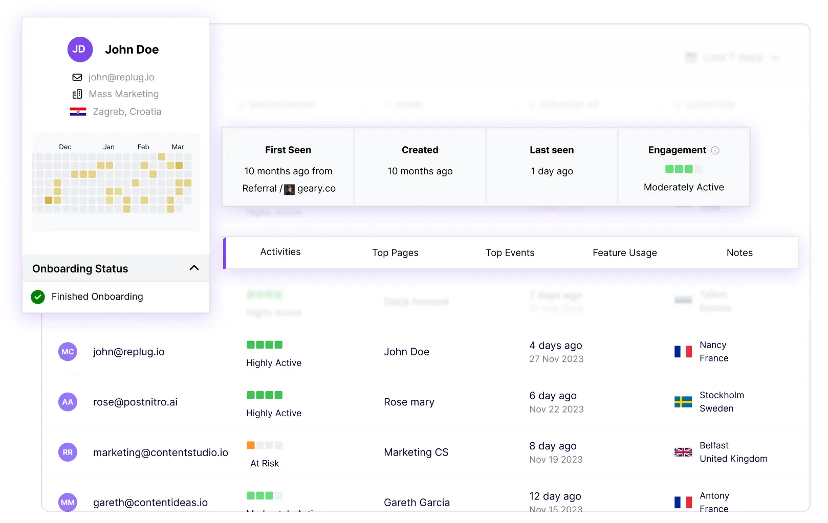 Capture user interactions without code