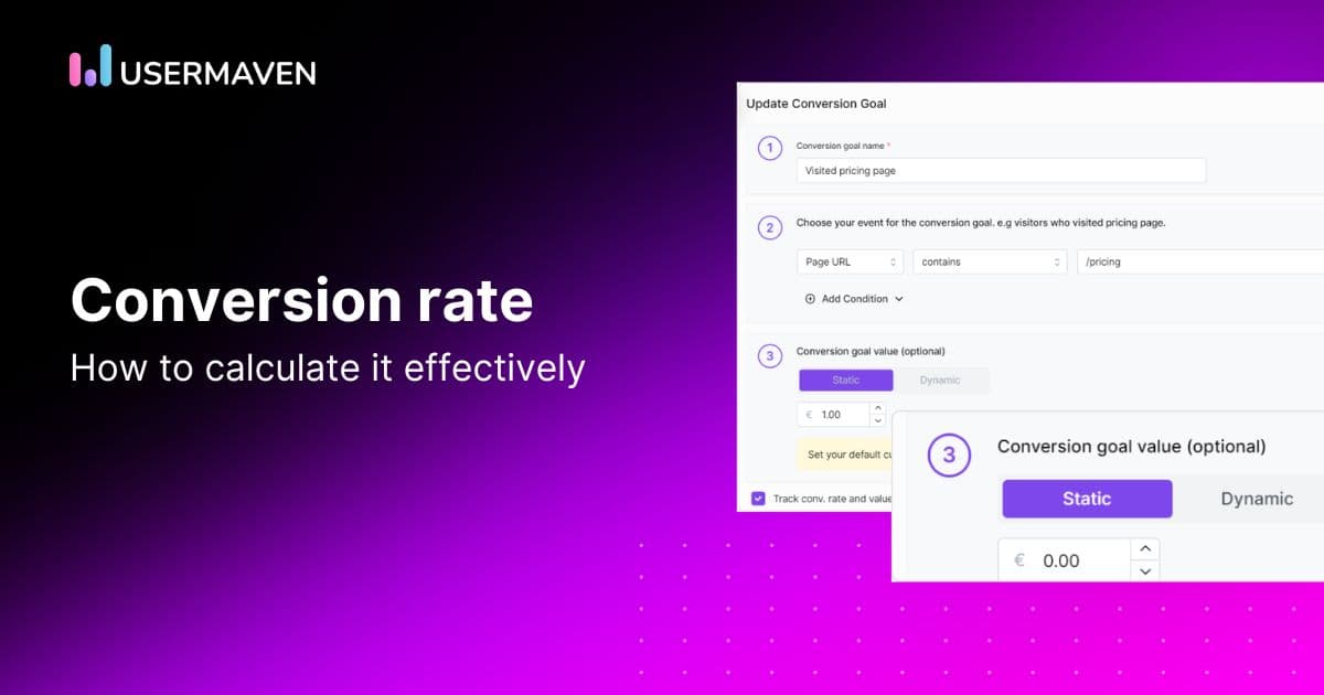 How to calculate conversion rate effectively